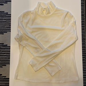 Cream colored lightweight Frank & Oak turtleneck